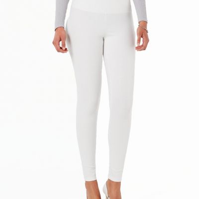 INC International Concepts Women's Fashion Shaping Leggings (Small, White)